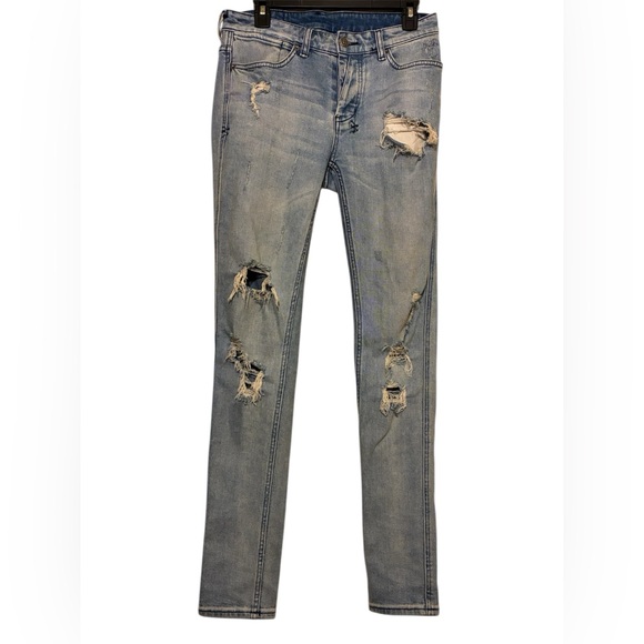 Ksubi Van Winkle Thrashed Dreams Denim Jeans Cotton Blend sz 30 x 32 Faded